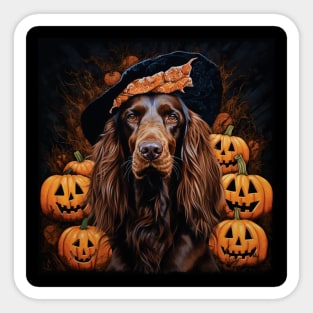 Irish Setter Halloween Sticker